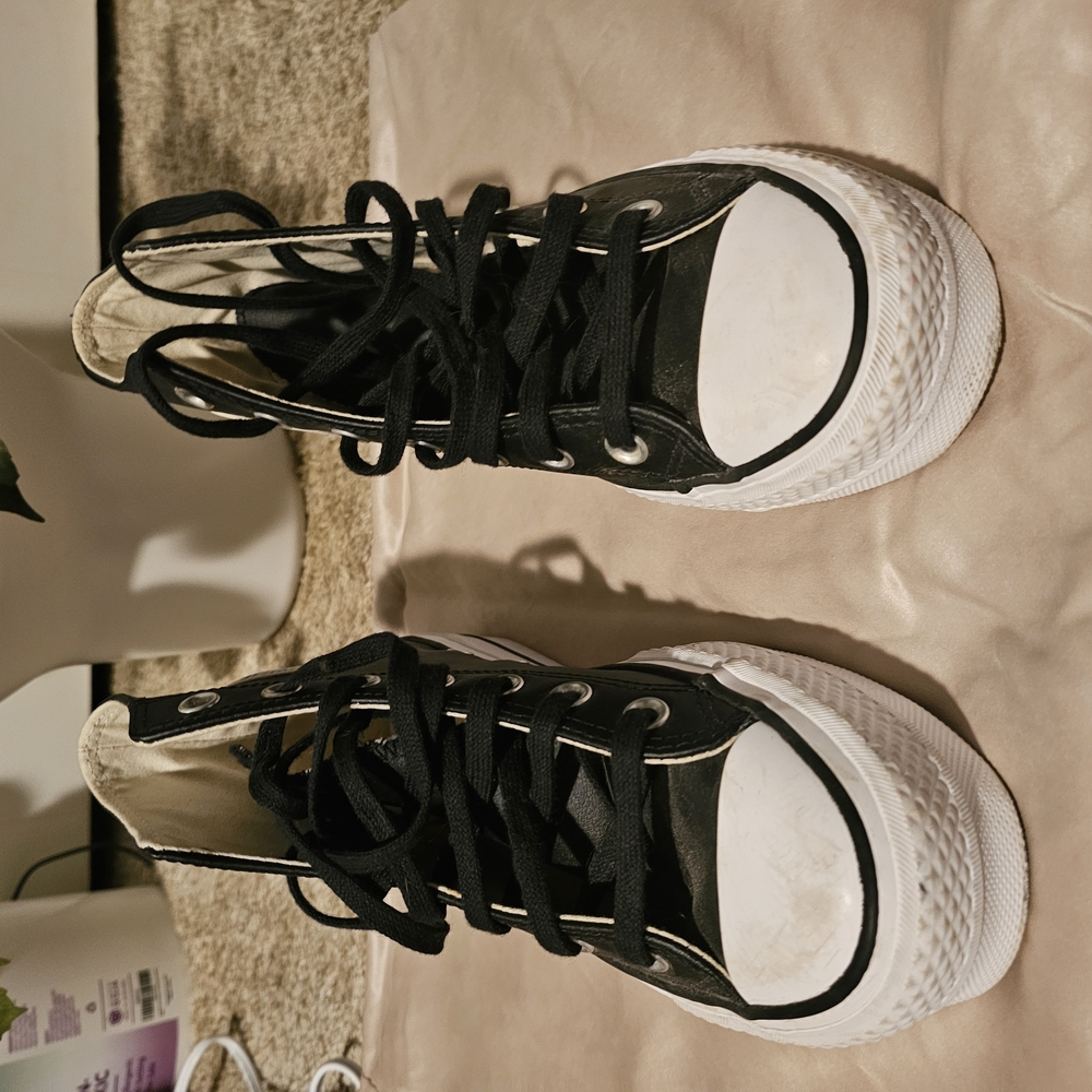 Black High-Top Sneakers